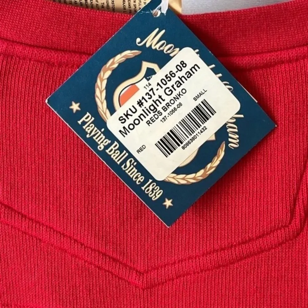 NWT Vintage Cincinnati Reds Sweatshirt Small Y2K MLB Cooperstown
